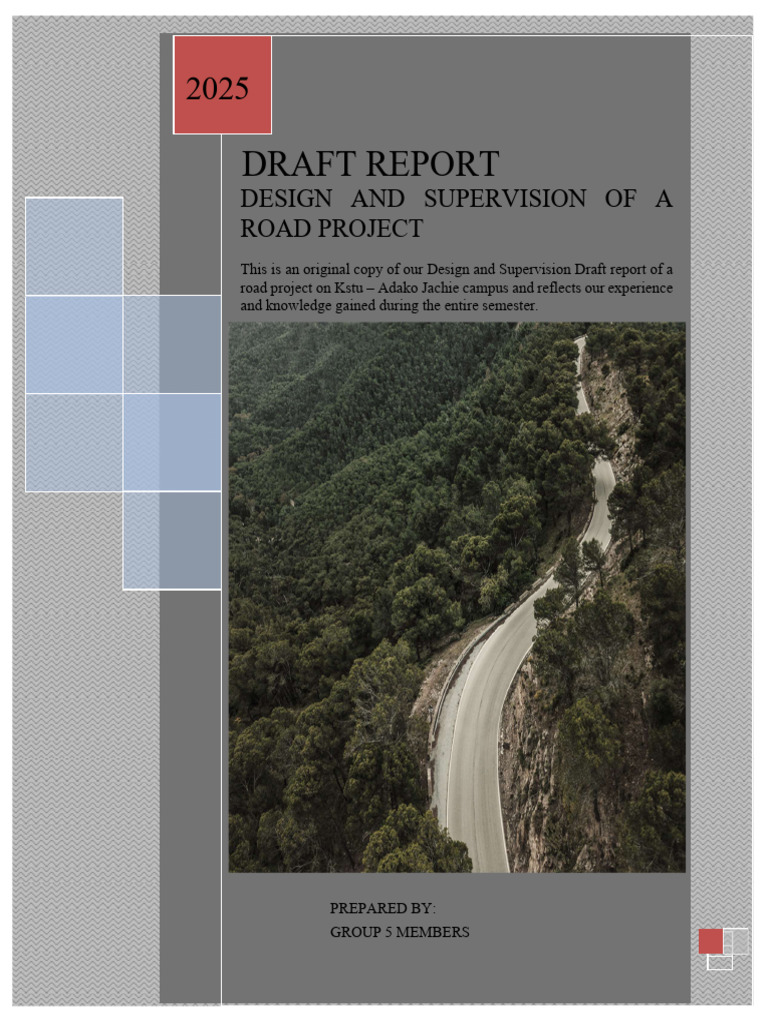 Btech 4 Group 5 Draft Report | PDF | Road