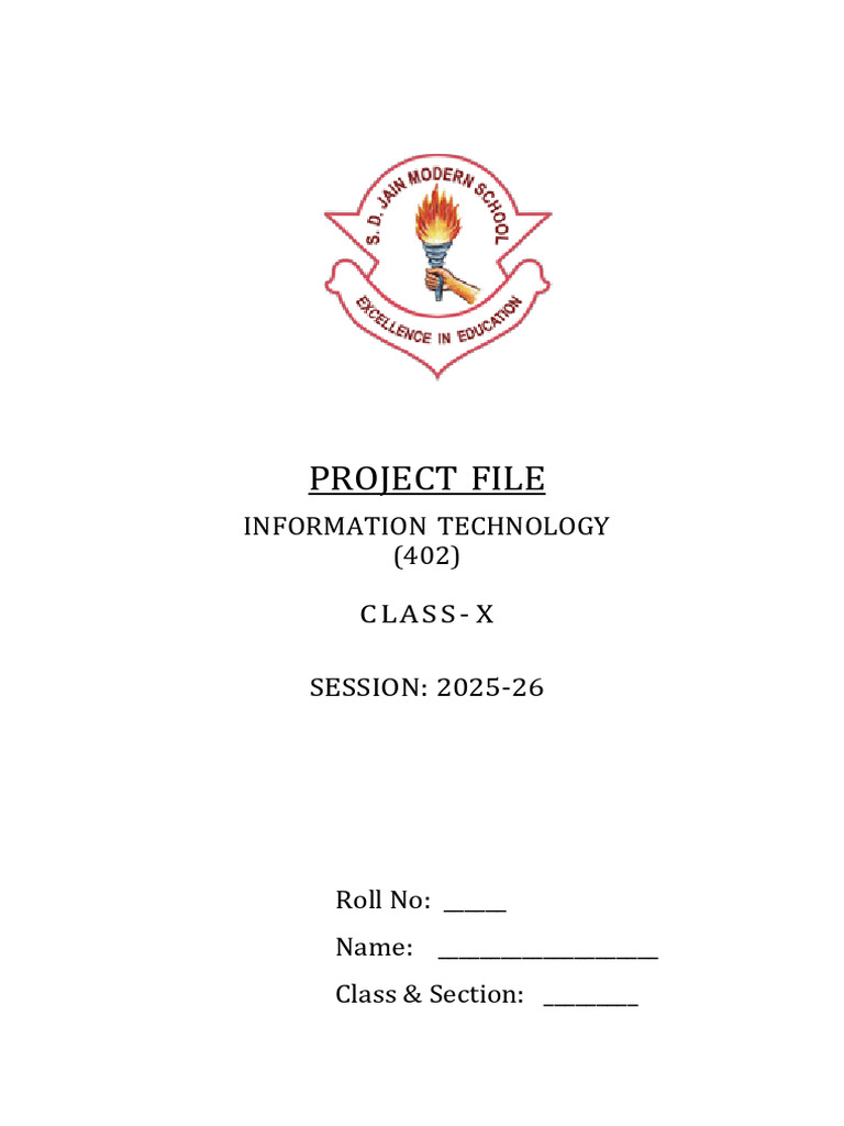Class X It Project File 2526 | PDF | Table (Database) | Databases