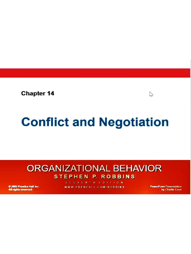 Conflict and Negotiation | PDF