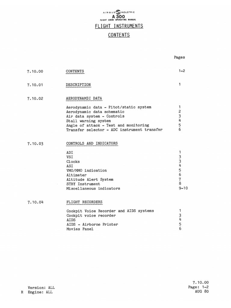 0710 Flight Instruments | PDF