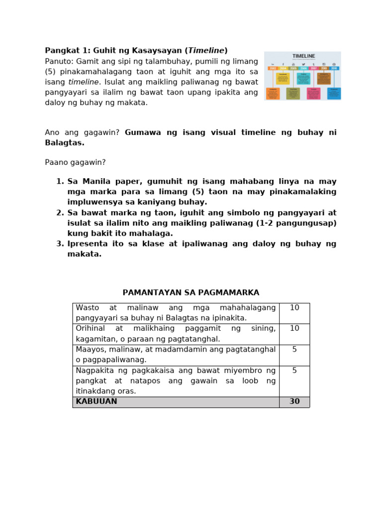 Pangkatang Panuto GR.8 | PDF