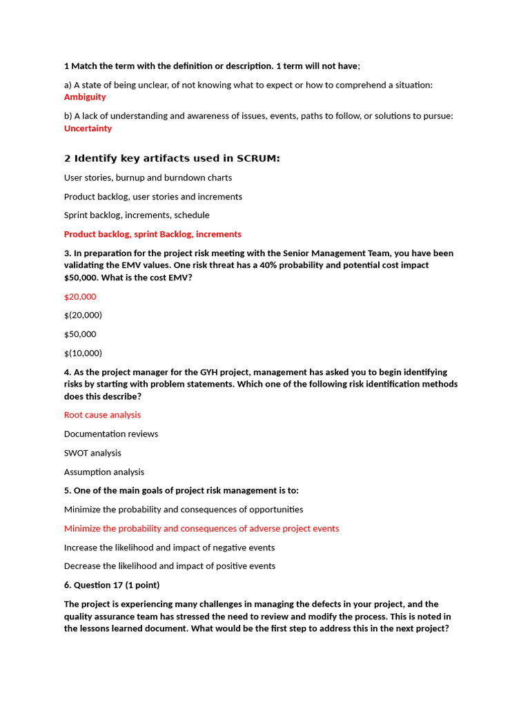 Capstone Final Exam | PDF | Business