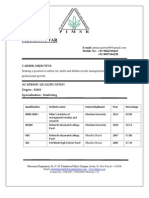 PMP CV