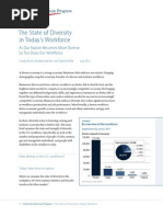 Download The State of Diversity in Todays Workforce by Center for American Progress SN99937416 doc pdf