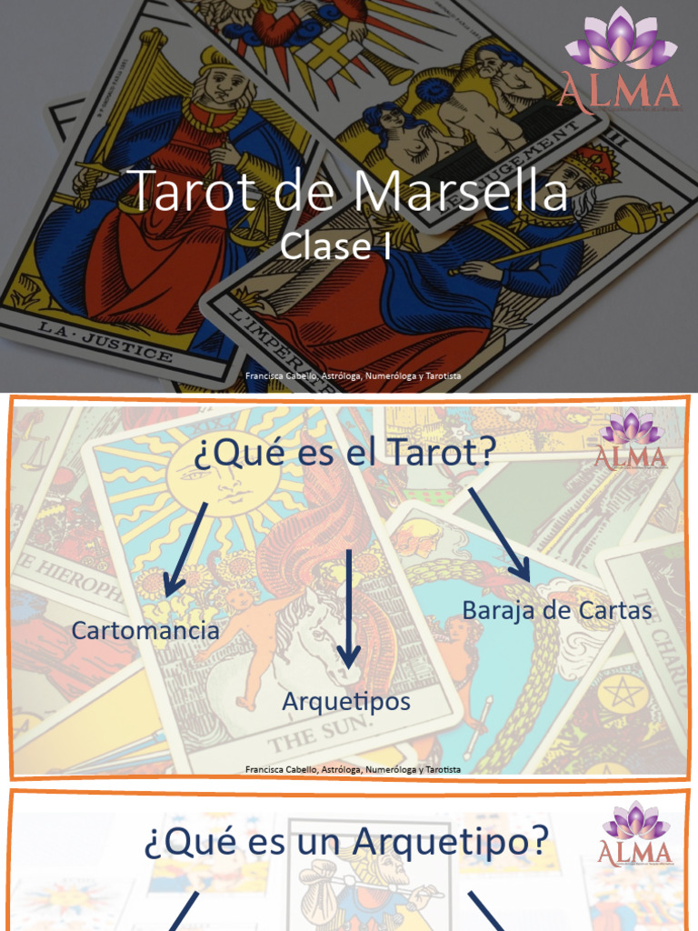 Clase I Tarot de Marsella | PDF | Tarot | Arcanos Mayores
