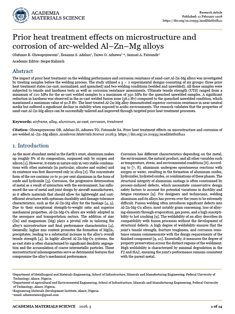 Prior Heat Treatment Effects On Microstr | PDF | Heat Treating | Corrosion