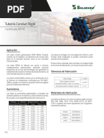 Especificaciones de Tubería Conduit Rymco | PDF | Tecnologías de gas ...