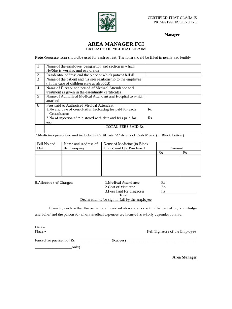 Inpatient Medical Form | PDF | Hospital | Patient