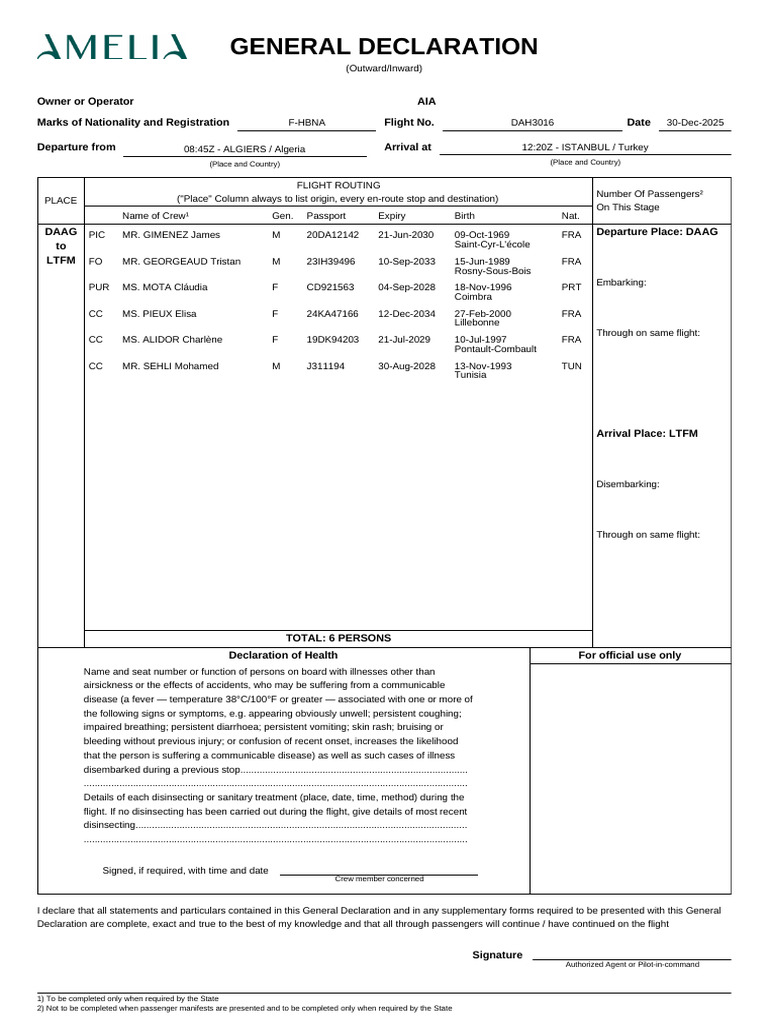General Declaration | PDF | Health Sciences | Medicine