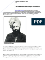 Introduction A La Communaute Islamique Ahmadiyya en Islam