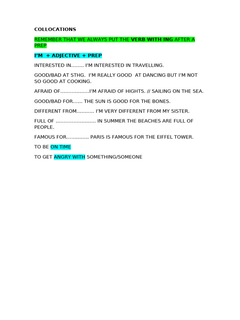 Collocation s | PDF