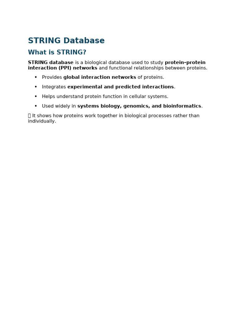 String | PDF | Protein–Protein Interaction | Proteins