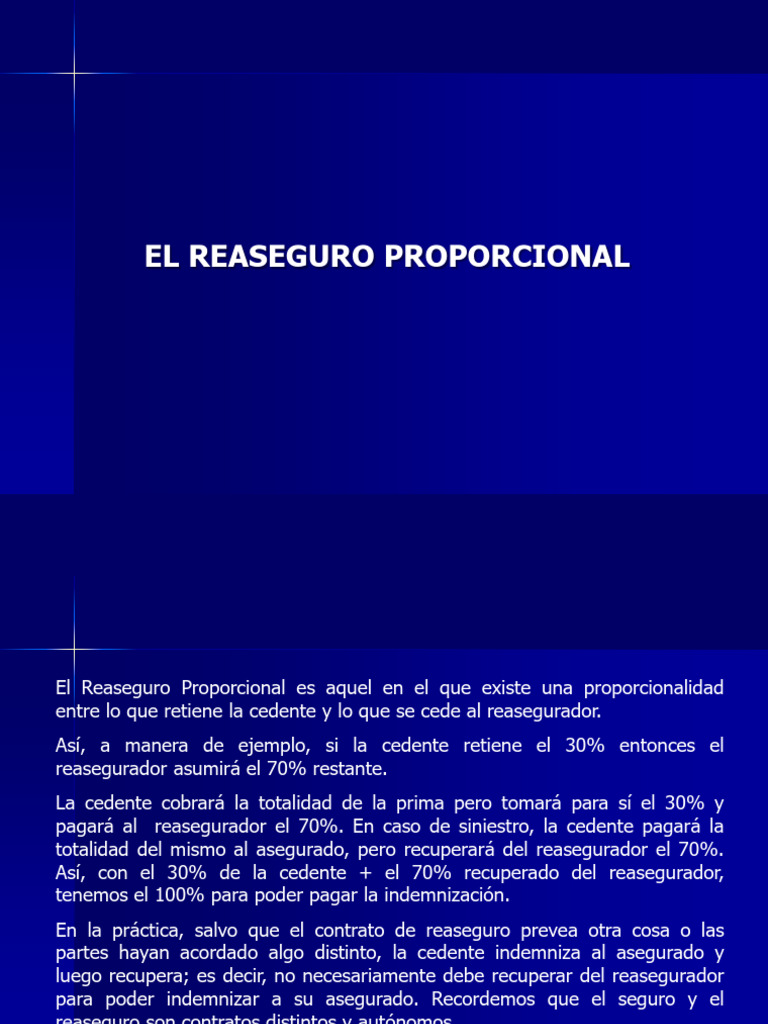 Ius Reaseguros (3era. Clase) | PDF | Reaseguro | Seguro