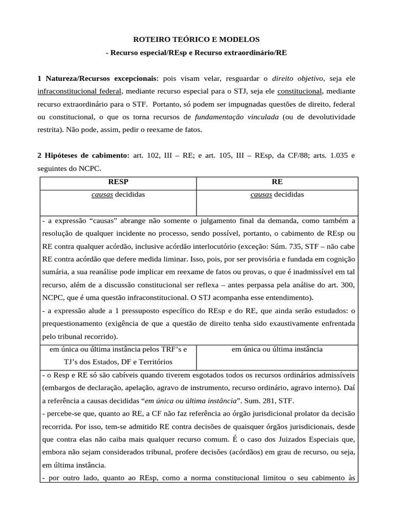 Peça 7 - REsp (Roteiro J Modelo e Caso) | PDF | Constituição | Processo ...