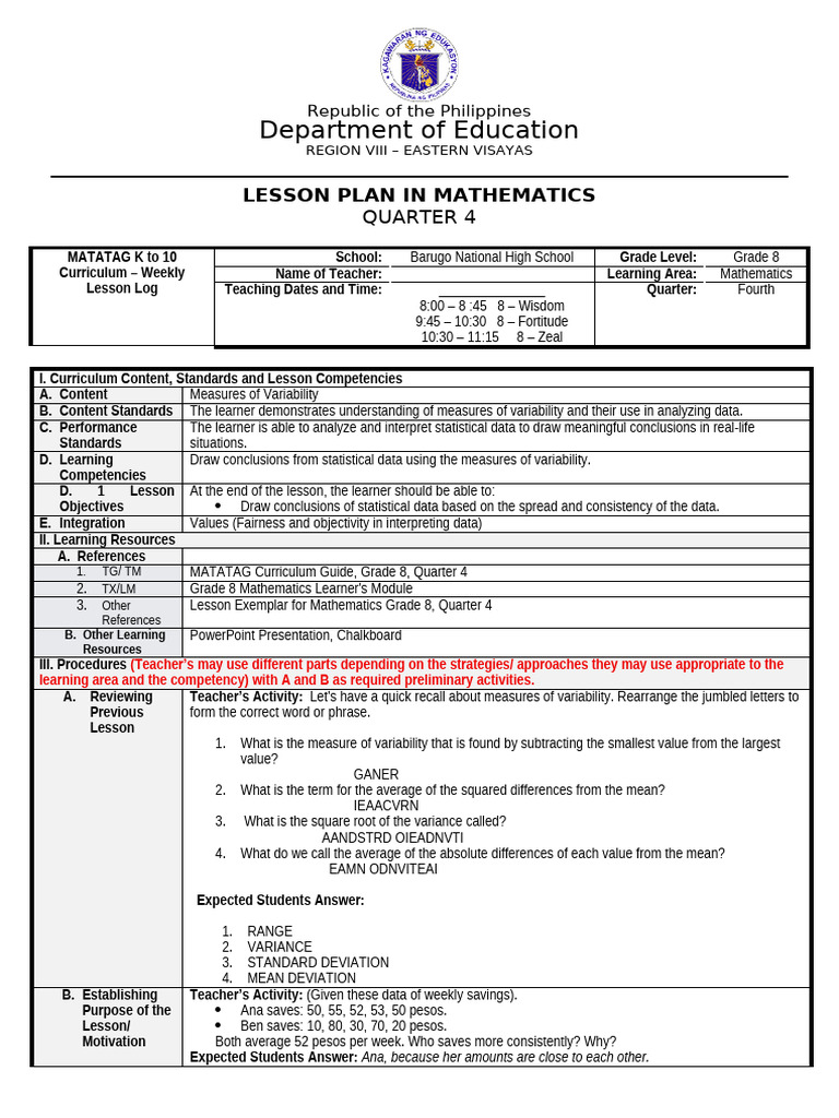 LP For LC 2 | PDF | Variance | Standard Deviation