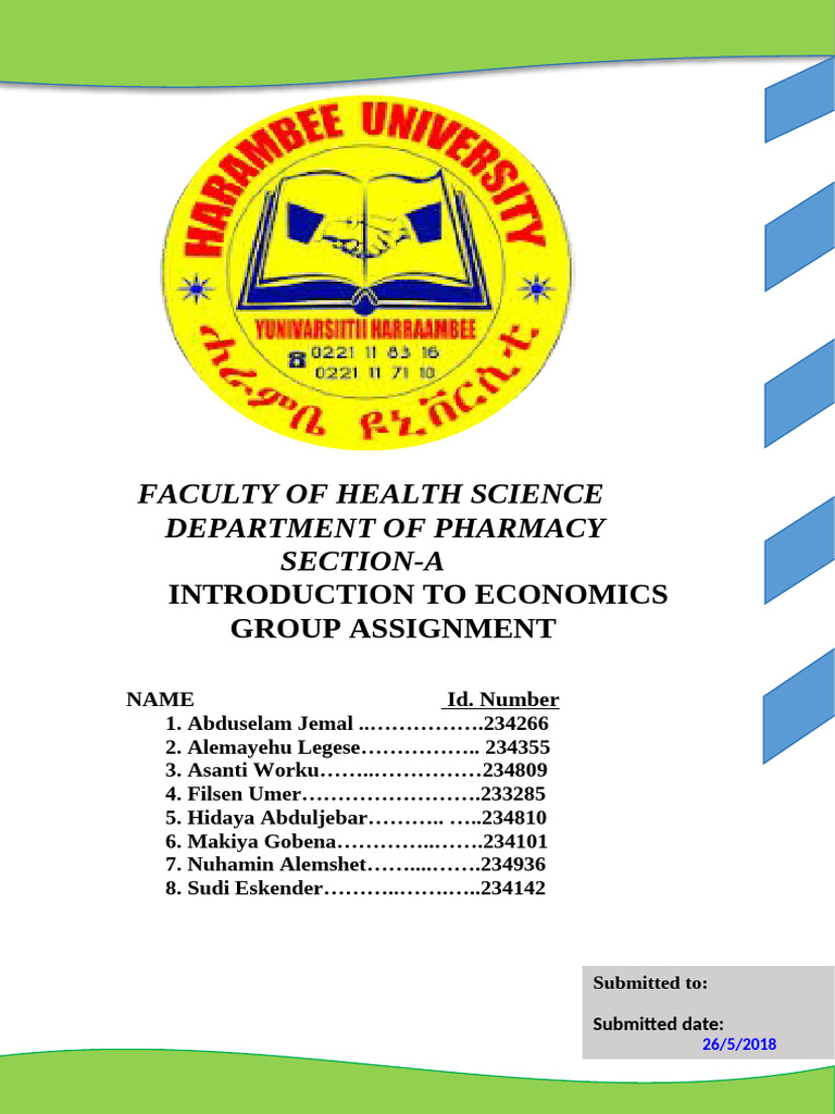 Economics Grp Assignment 2018 | PDF | Labour Economics | Opportunity Cost