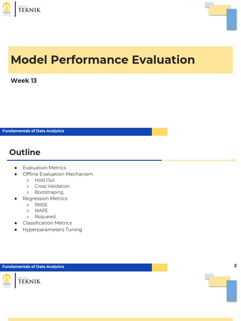 Model Performance Evaluation | PDF | Errors And Residuals | Coefficient ...