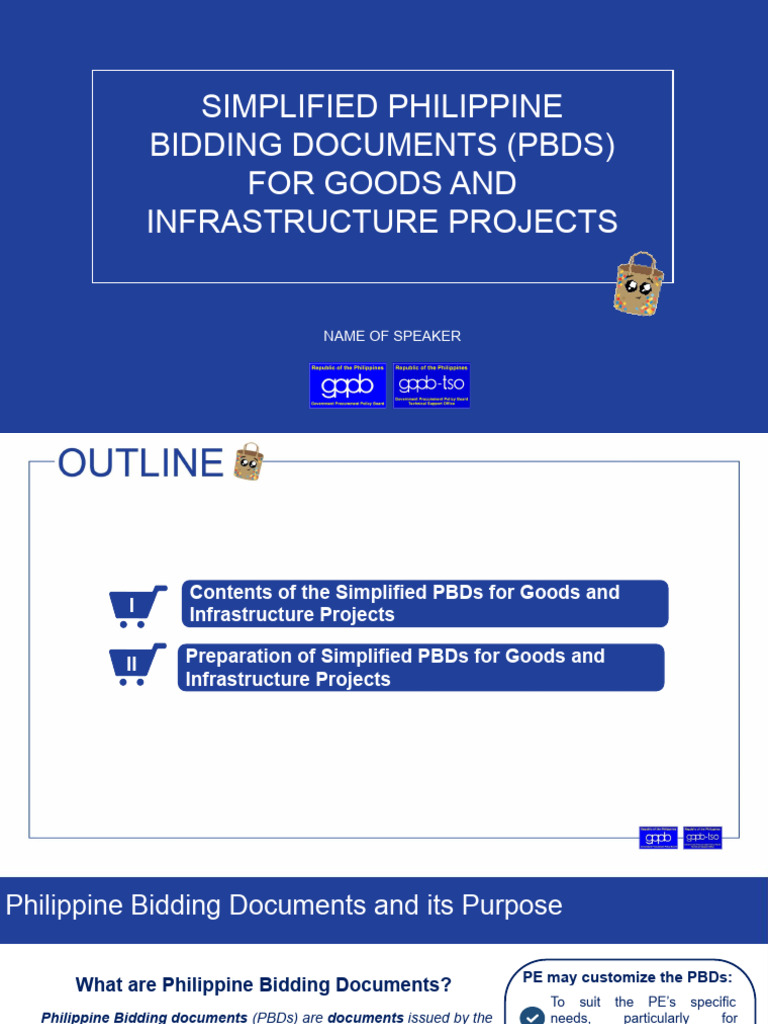 B06-G and B06-I - Standard Bidding Documents for Goods and Infra | PDF ...