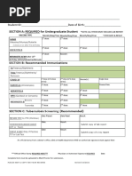 Mantoux TB Skin Test Record Form | PDF