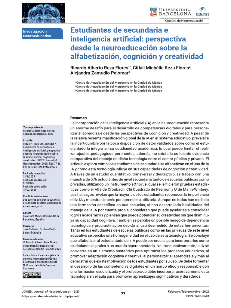 Joanreig,+JONED 5i2 02-6-49030 Reza+Flores | PDF | Inteligencia (IA) y ...