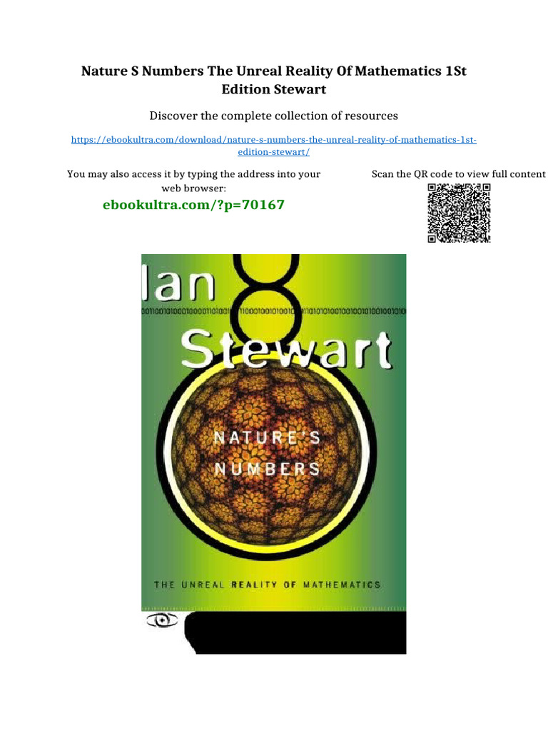 Nature s numbers the unreal reality of mathematics 1st Edition Stewart ...