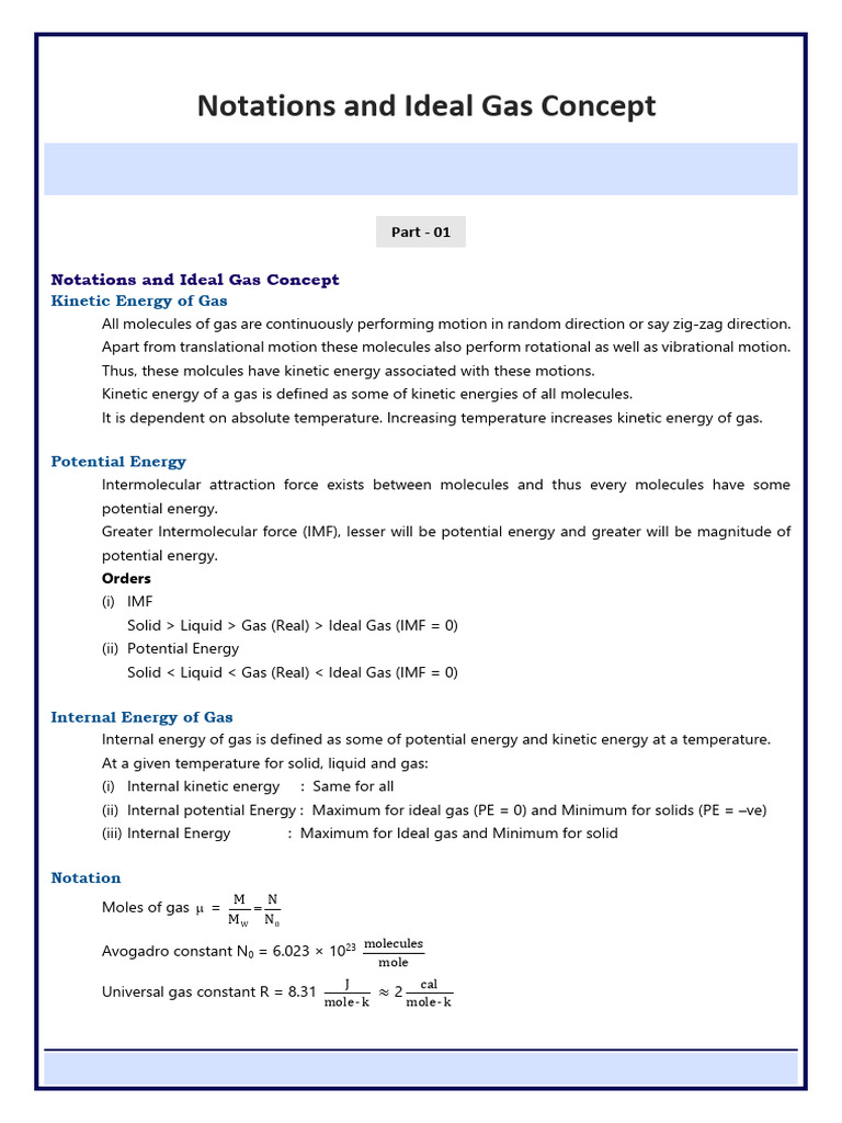 Kinetic Theory of Gases 2026 | PDF | Gases | Temperature