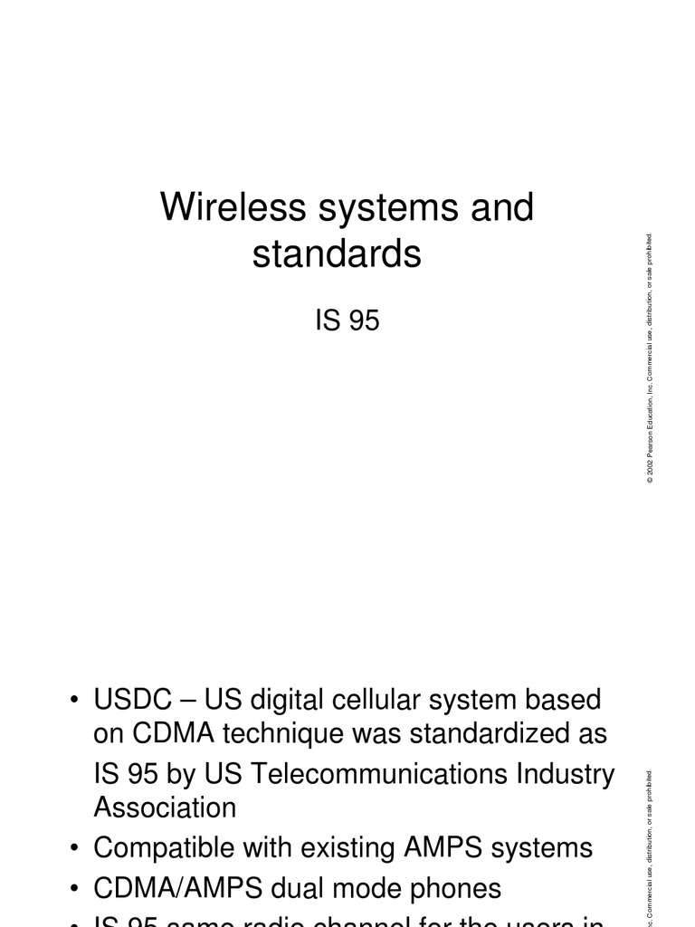 Wireless Systems and Standards PDF Code Division Multiple Access