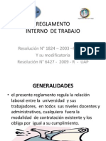 REGLAMENTO Interno Diapositivas