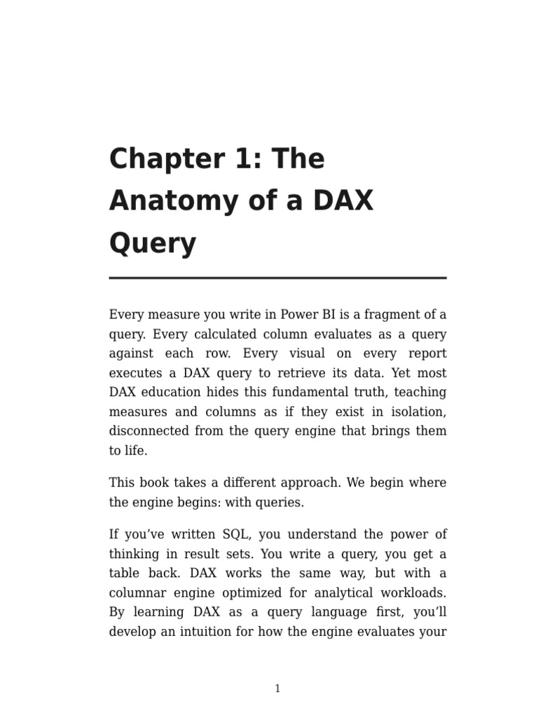 Chapter 1: The Anatomy of A DAX Query | PDF | Information Retrieval | Shape