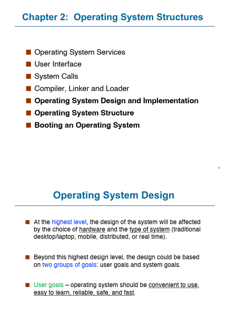 CSCI 3120 Ch2 OS Structures Part2 | PDF | Kernel (Operating System ...