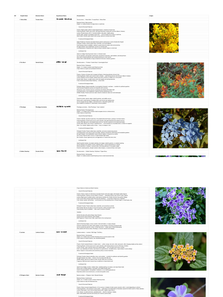 SHRUBS by SM | PDF | Shrub | Flowers
