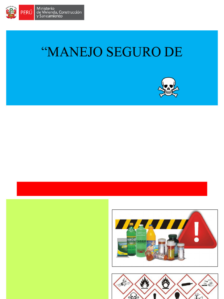 Manejo Seguro de Sustancias y Residuos Peligrosos | PDF | Oxígeno ...