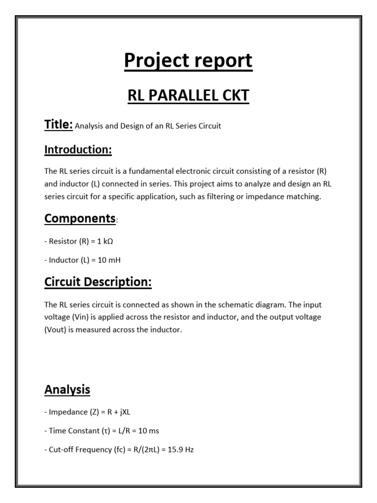 RC Circuit | PDF