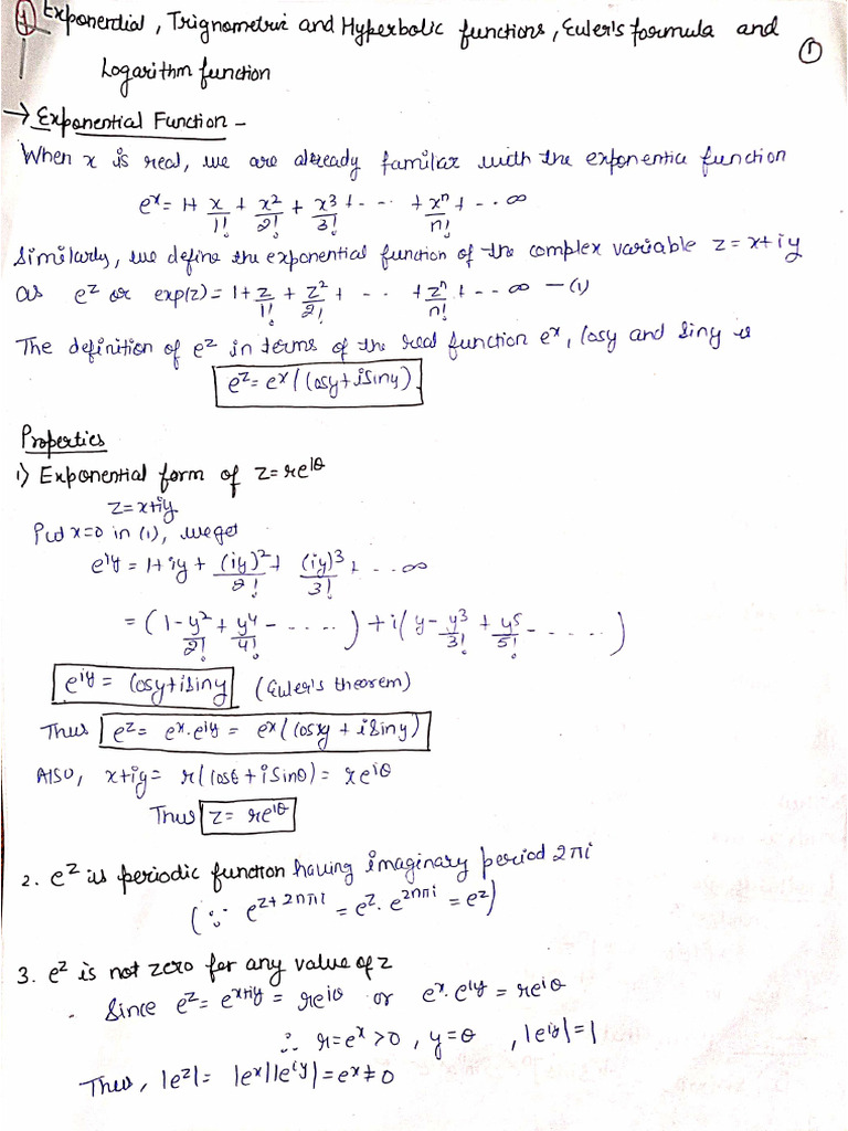 Complex Analysis Maths Lecture | PDF