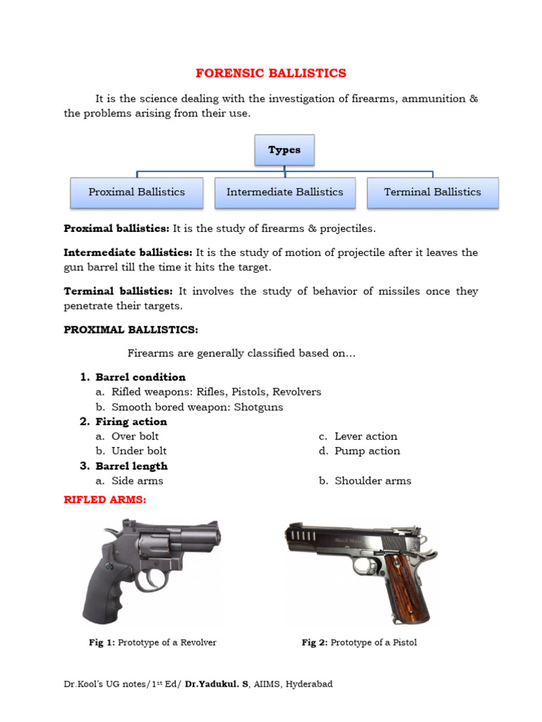 DR - Yadukul AIIMS Ballistics | PDF