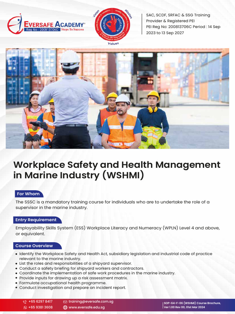 Course Brochure | PDF | Occupational Safety And Health | Safety