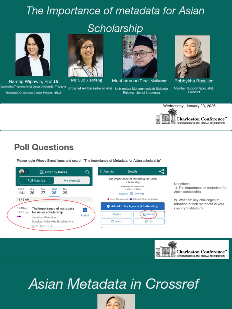 The Importance of Metadata For Asian Scholarship | PDF | Metadata ...