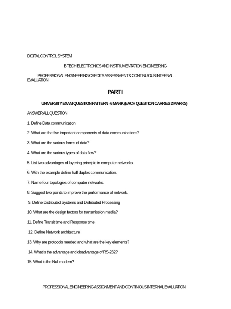 Digital Control System | PDF | Computer Network | Routing