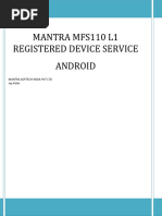 Mantra L1 RDService 1.4.1 Release Notes | PDF | Android (Operating ...