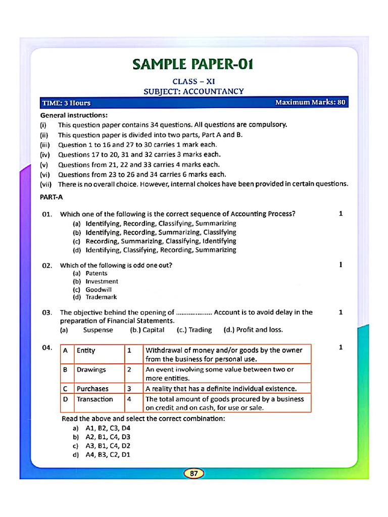 Sample Paper-1 Ns | PDF