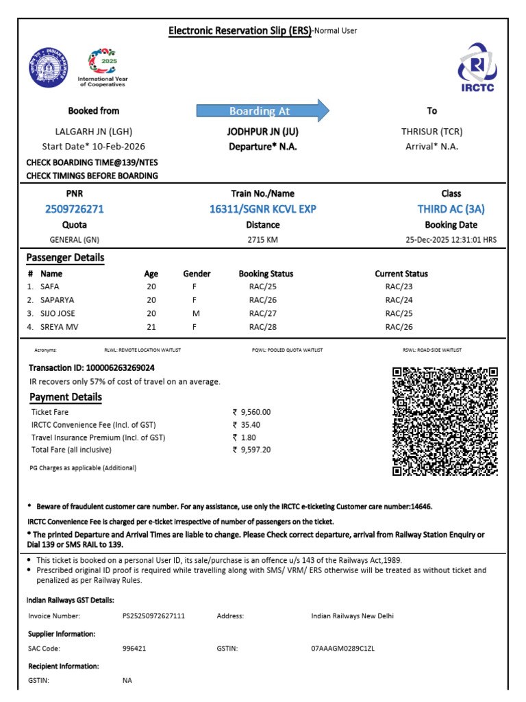 Ticket_2509726271 | PDF | Identity Document
