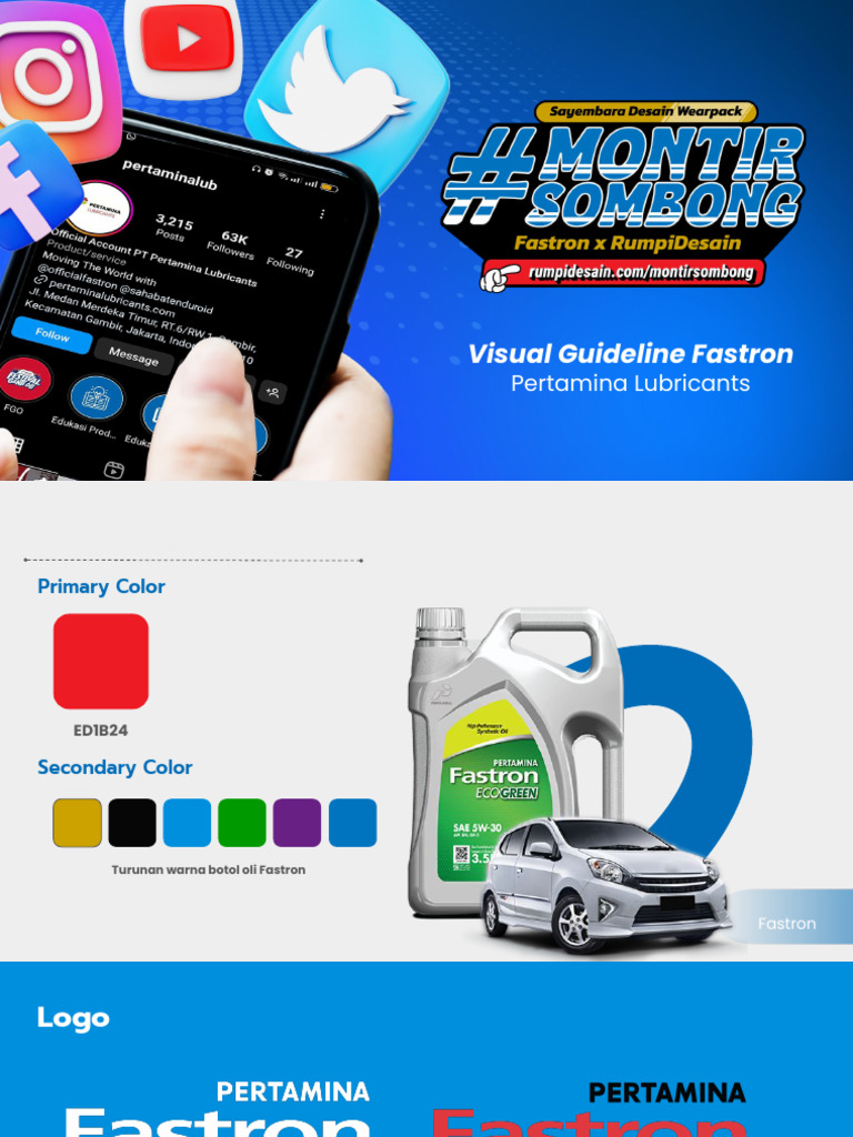 Fastron Brand Guideline - Pertamina Lubricants | PDF