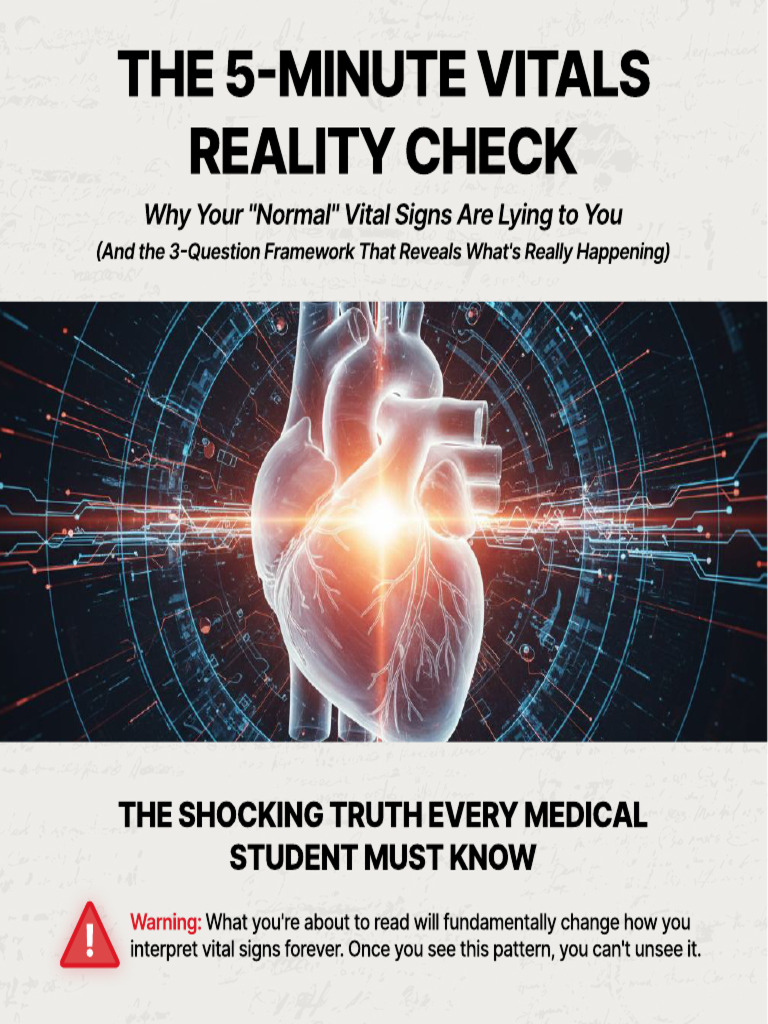 The+5 Minute+Vitals+Reality+Check | PDF | Anemia | Shock (Circulatory)