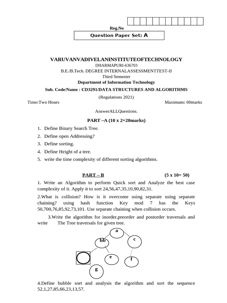 Cd3291-Dsa Iat2 Set b (New) - Copy | PDF