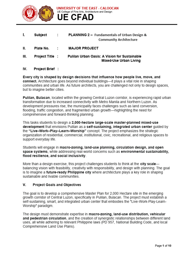 Far3206 Planning 2 Major Project 1 | PDF | Page Layout | Luzon