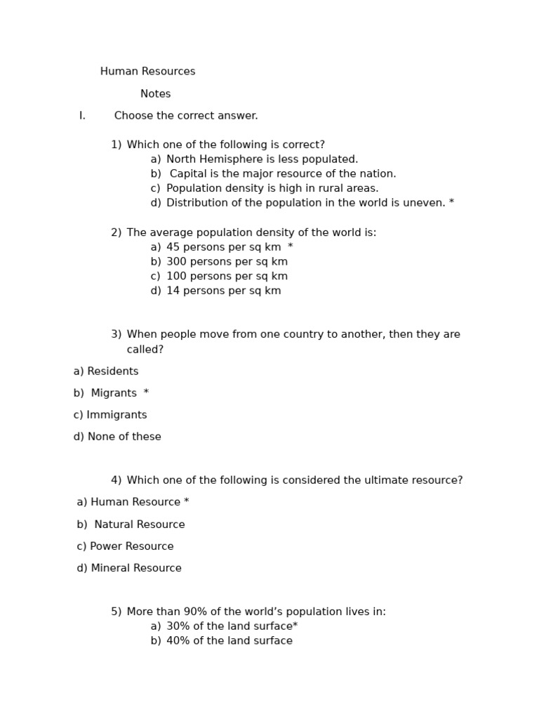 Human Resources Notes | PDF