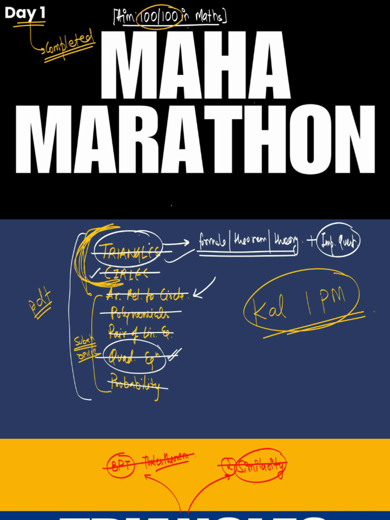 Day 1 Maha Marathon-Compressed | PDF