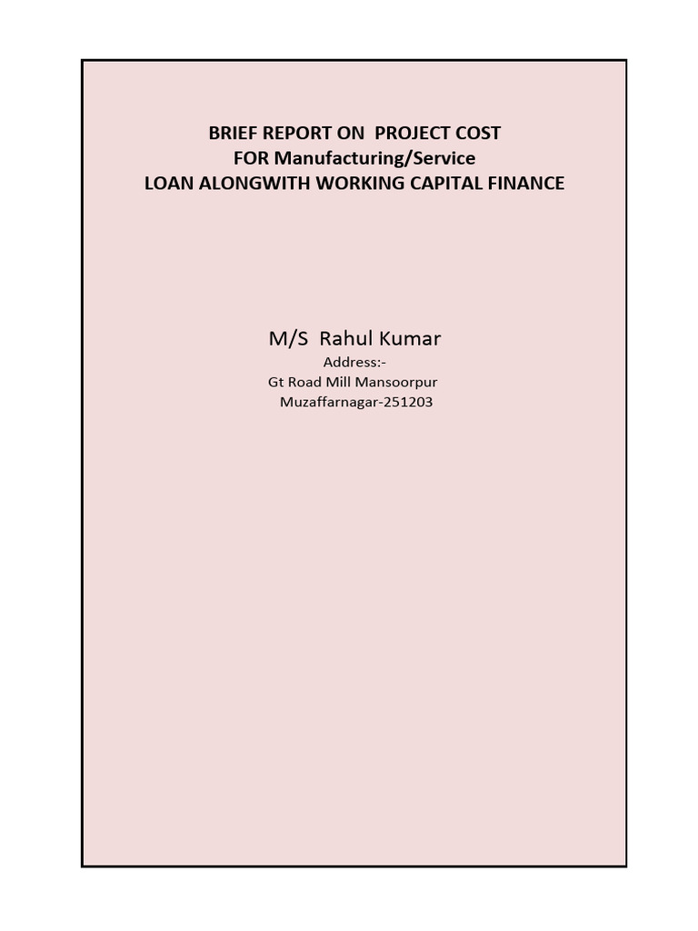 Rahul Kumar Project Report | PDF | Fixed Asset | Equity (Finance)
