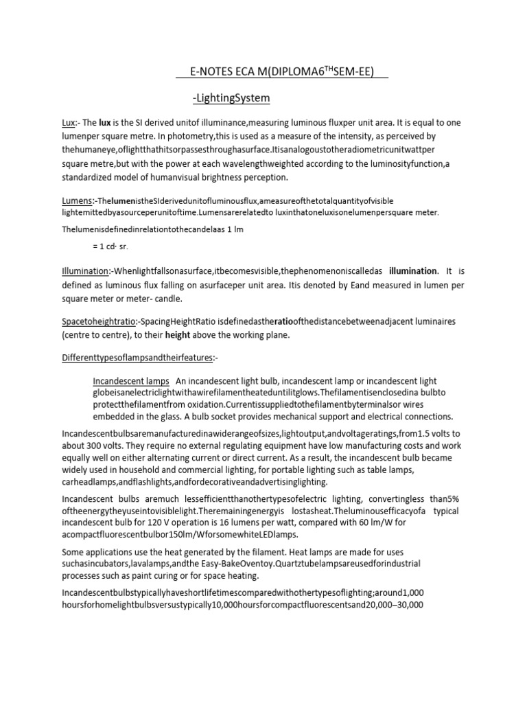 Dip Ee 6th Sem Eca | PDF | Power Supply | Incandescent Light Bulb