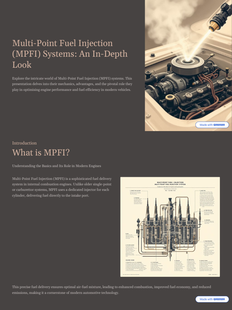 Multi Point Fuel Injection MPFI Systems an in Depth Look | PDF | Fuel ...